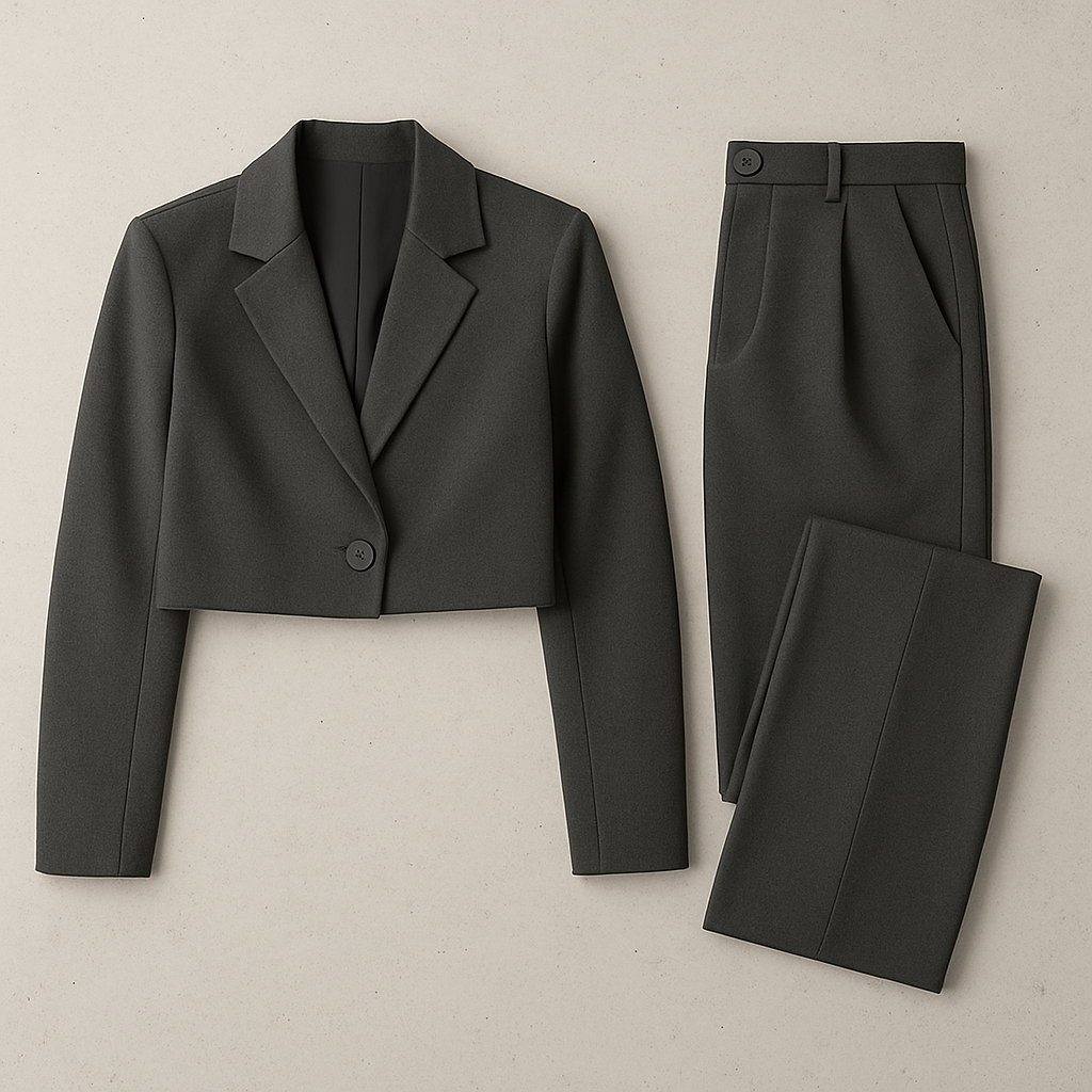 Damen Anzug Slim Fit, Eleganter Hosenanzug für Büro & Business Meetings