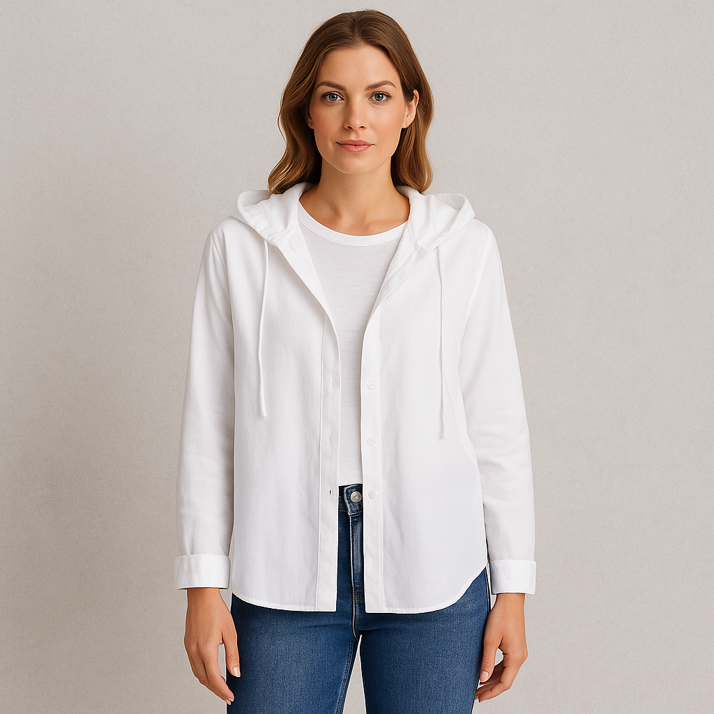 Damen Bluse, Elegante Sommer Bluse aus Leinen für Freizeit & Büro