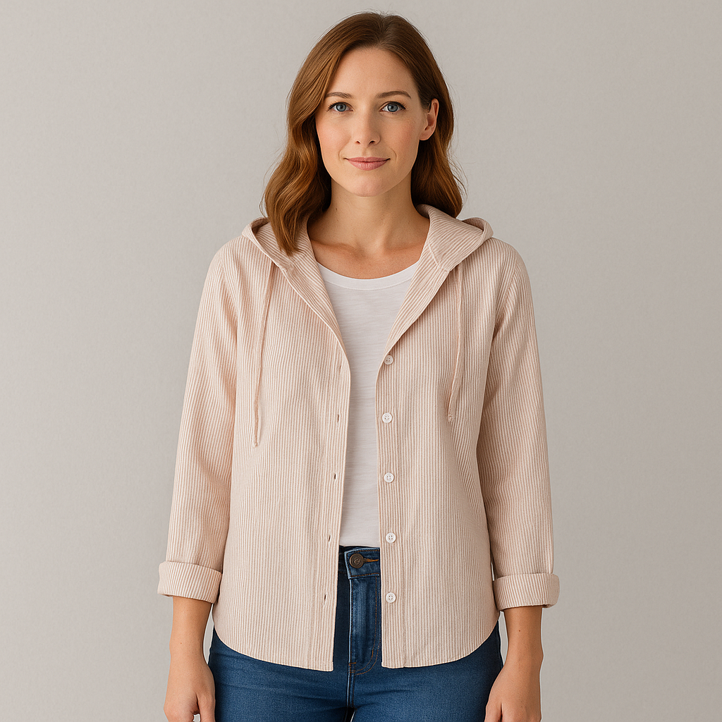 Damen Bluse, Elegante Sommer Bluse aus Leinen für Freizeit & Büro