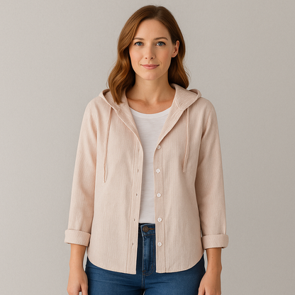 Damen Bluse, Elegante Sommer Bluse aus Leinen für Freizeit & Büro