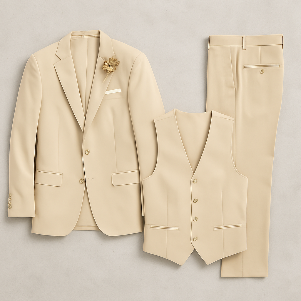 Eleganter Herren Anzug, Slim Fit Business & Hochzeitsanzug aus hochwertigem Stoff