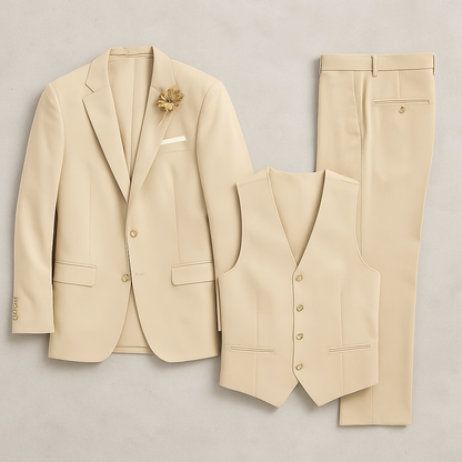 Eleganter Herren Anzug, Slim Fit Business & Hochzeitsanzug aus hochwertigem Stoff