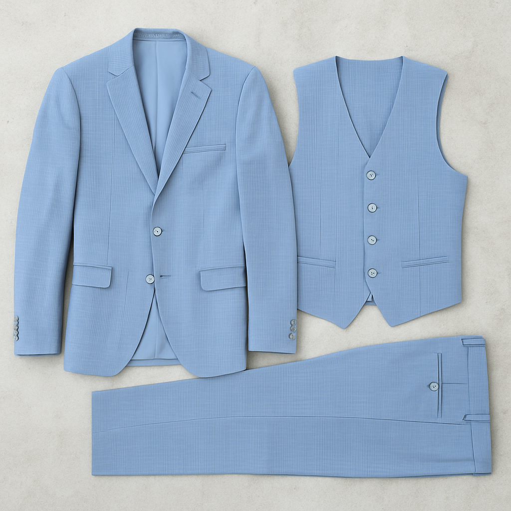 Herren Business Anzug, Slim Fit Eleganter Anzug für Büro & Hochzeit