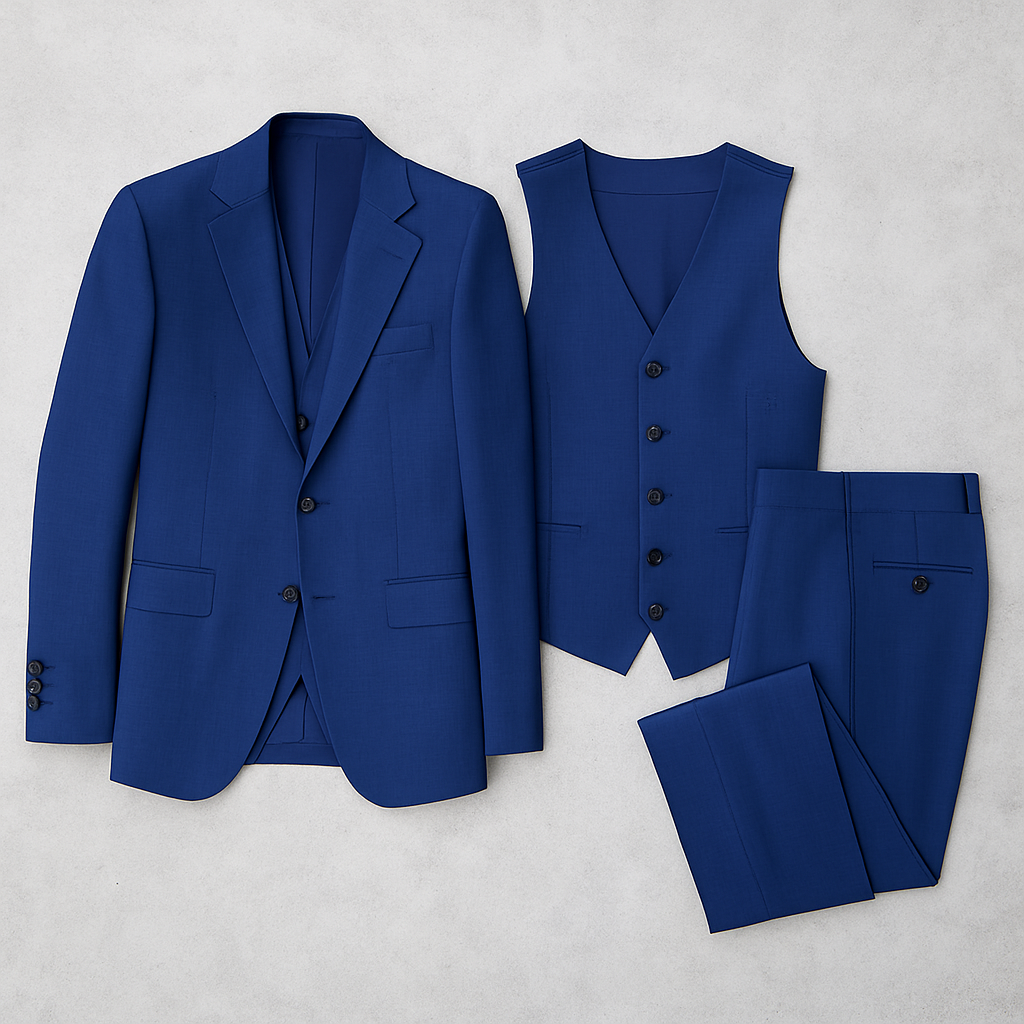 Herren Business Anzug, Slim Fit Eleganter Anzug für Büro & Hochzeit