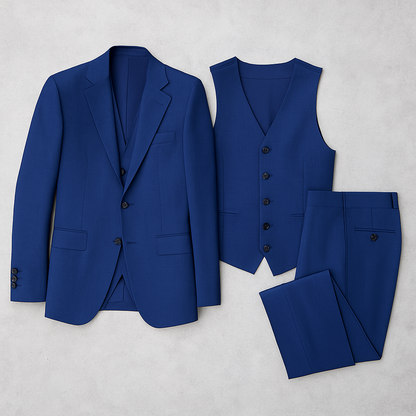 Herren Business Anzug, Slim Fit Eleganter Anzug für Büro & Hochzeit