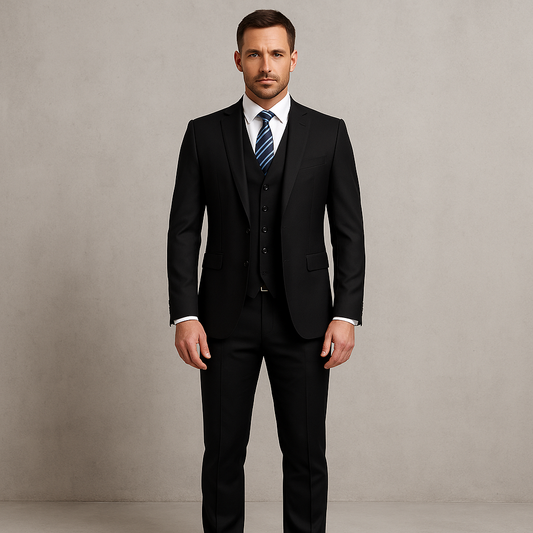 3-teiliger Herren Anzug, Slim Fit Business & Hochzeitsanzug im modernen Stil