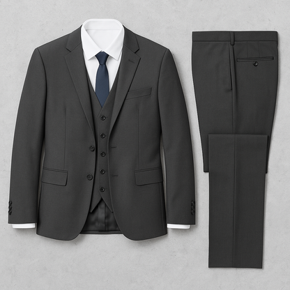 3-teiliger Herren Anzug, Slim Fit Business & Hochzeitsanzug im modernen Stil