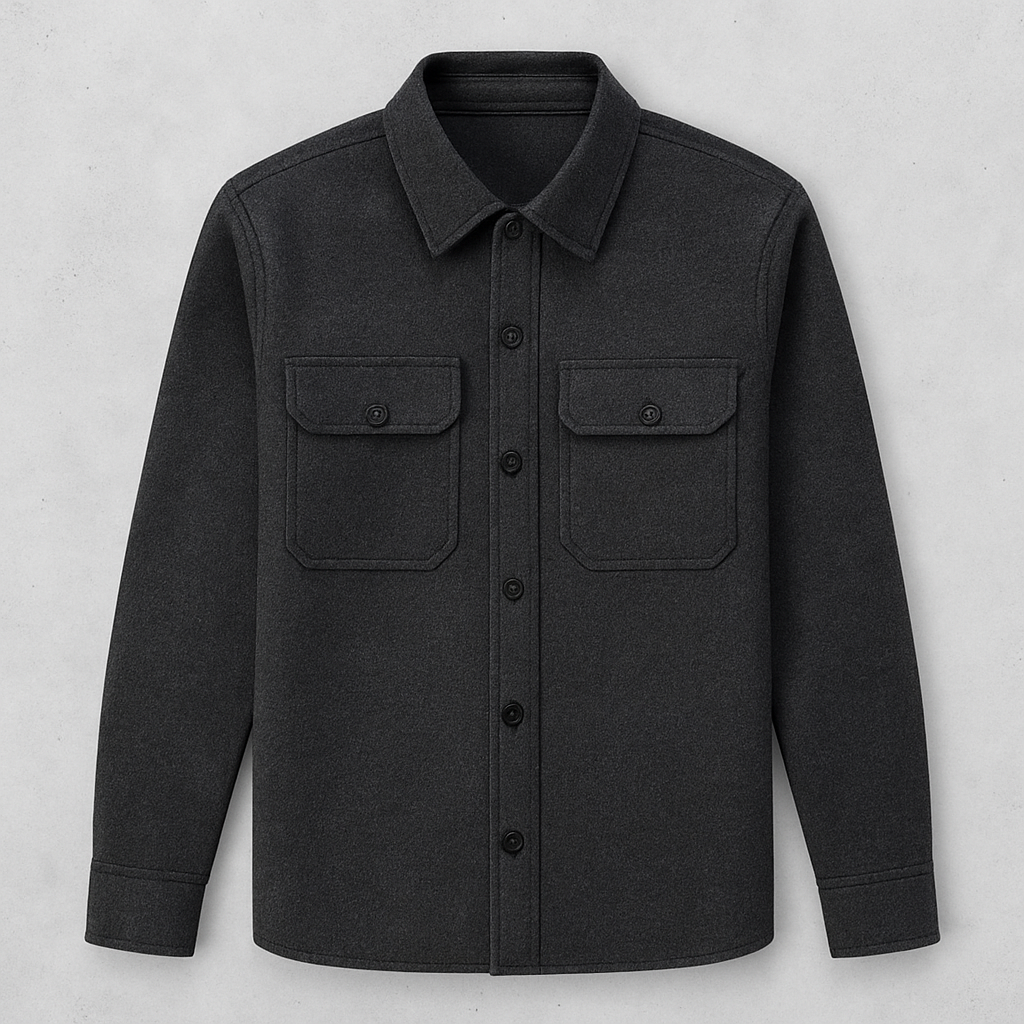 Herren kurz, Eleganter Wintermantel mit Reverskragen für Business & Freizeit