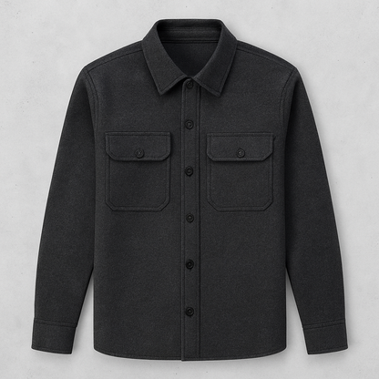 Herren kurz, Eleganter Wintermantel mit Reverskragen für Business & Freizeit