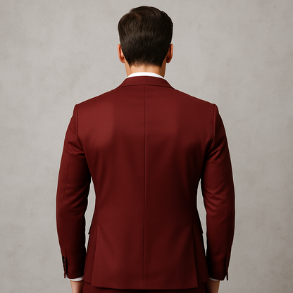3-teiliger Herren Anzug Übergröße, Eleganter Slim Fit Business & Hochzeitsanzug