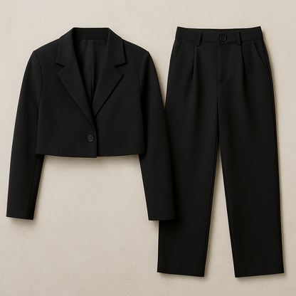 Damen Anzug Slim Fit, Eleganter Hosenanzug für Büro & Business Meetings