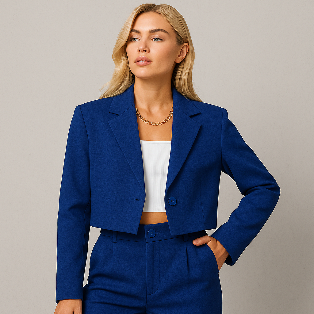 Damen Anzug Slim Fit, Eleganter Hosenanzug für Büro & Business Meetings