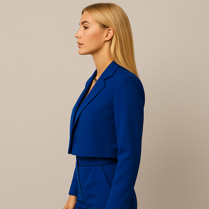 Damen Anzug Slim Fit, Eleganter Hosenanzug für Büro & Business Meetings