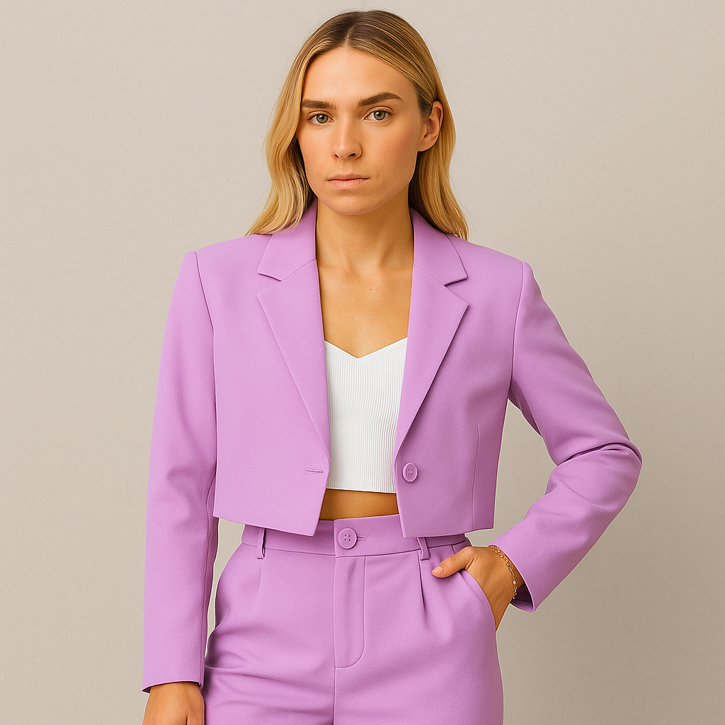 Damen Anzug Slim Fit, Eleganter Hosenanzug für Büro & Business Meetings