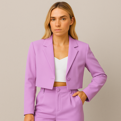 Damen Anzug Slim Fit, Eleganter Hosenanzug für Büro & Business Meetings