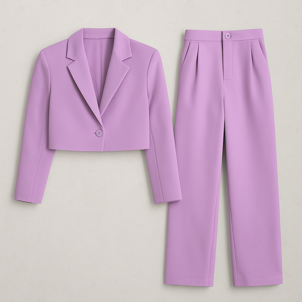 Damen Anzug Slim Fit, Eleganter Hosenanzug für Büro & Business Meetings