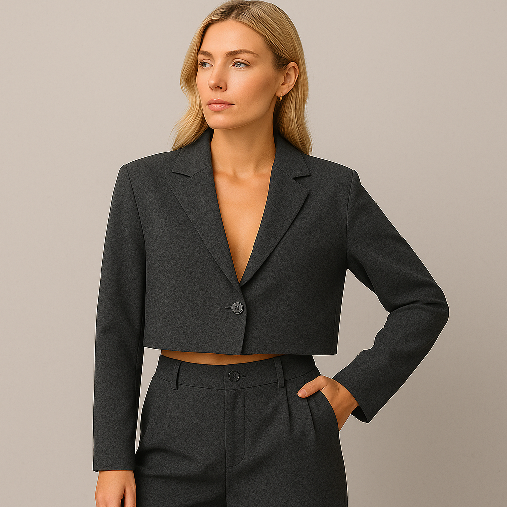 Damen Anzug Slim Fit, Eleganter Hosenanzug für Büro & Business Meetings