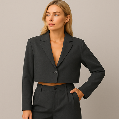 Damen Anzug Slim Fit, Eleganter Hosenanzug für Büro & Business Meetings