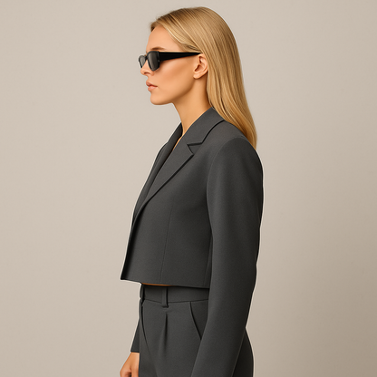 Damen Anzug Slim Fit, Eleganter Hosenanzug für Büro & Business Meetings