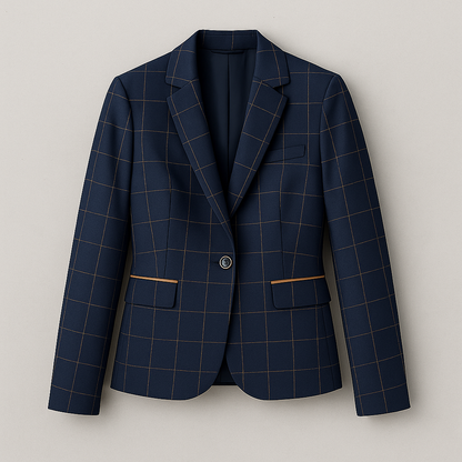 Damen Anzug elegant, Zweiteiliger Hosenanzug im Britischen Slim Fit Stil für Büro & Business