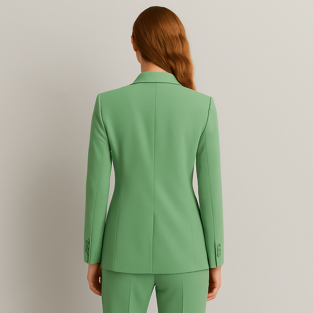 Damen Anzugjacke elegant, Schmaler Blazer im Slim Fit für Büro & Business Meetings