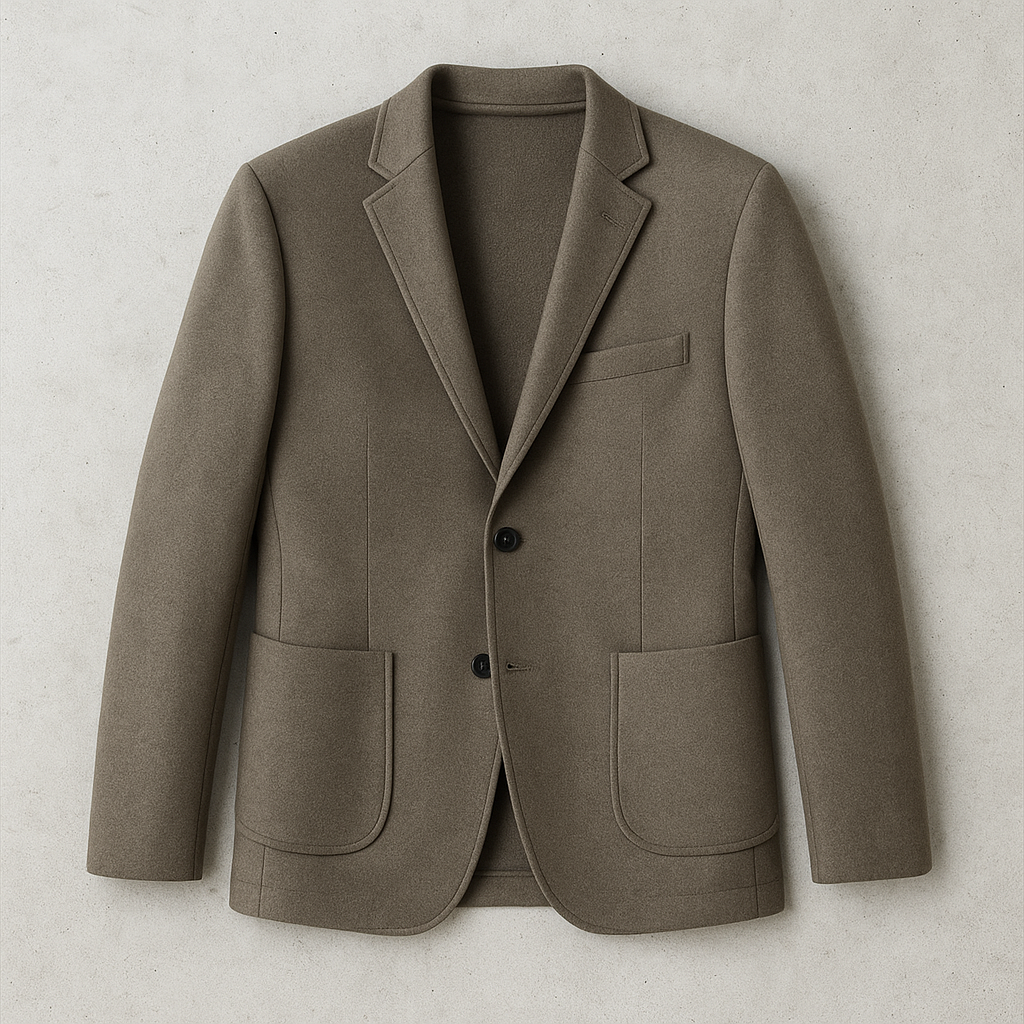 Herren Wollmantel elegant, Langer Wintermantel für Freizeit & Business