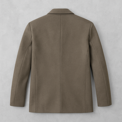 Herren Wollmantel elegant, Langer Wintermantel für Freizeit & Business