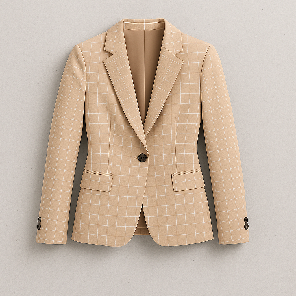 Damen Anzug elegant, Zweiteiliger Hosenanzug im Britischen Slim Fit Stil für Büro & Business