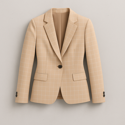 Damen Anzug elegant, Zweiteiliger Hosenanzug im Britischen Slim Fit Stil für Büro & Business