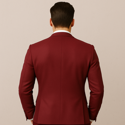3-teiliger Herren Anzug Übergröße, Eleganter Slim Fit Business & Hochzeitsanzug