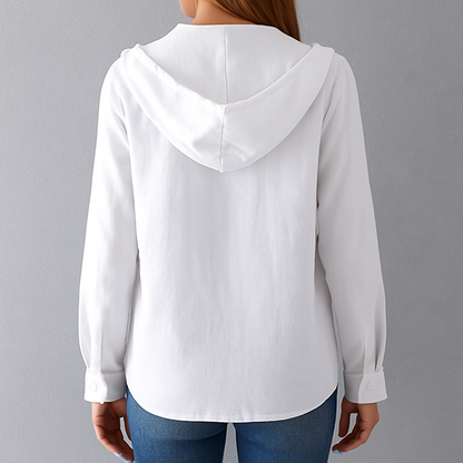 Damen Bluse, Elegante Sommer Bluse aus Leinen für Freizeit & Büro